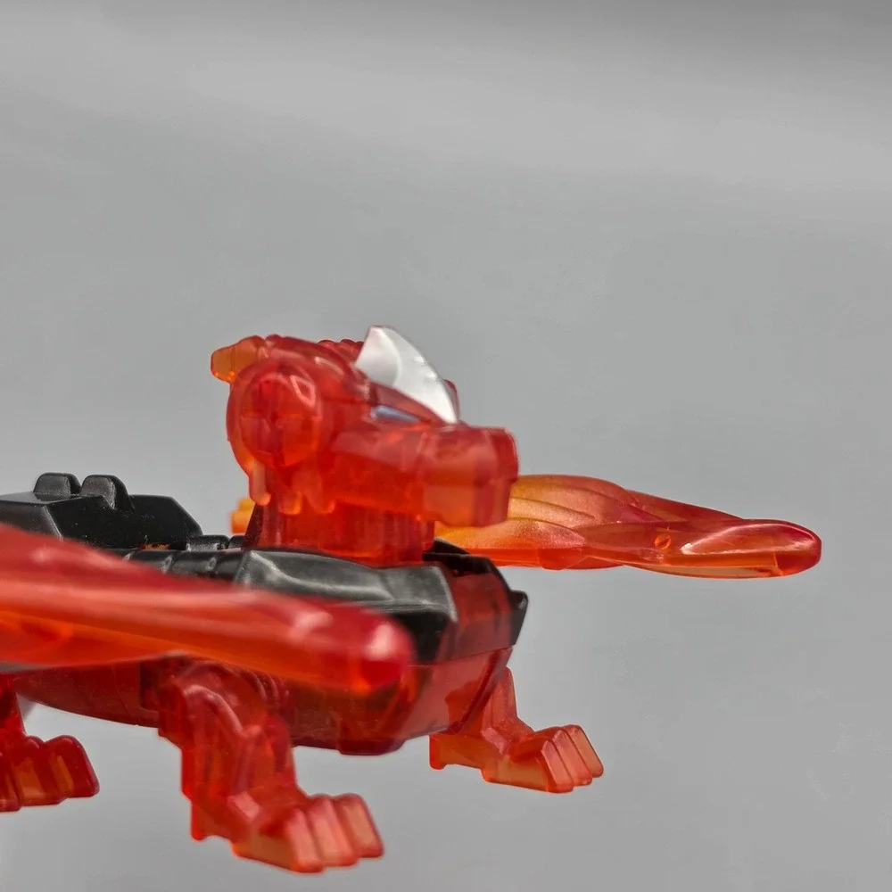 Tomy Beast Saga BS-41 Fire Phoenix Translucent Red Dragon Figure Toy